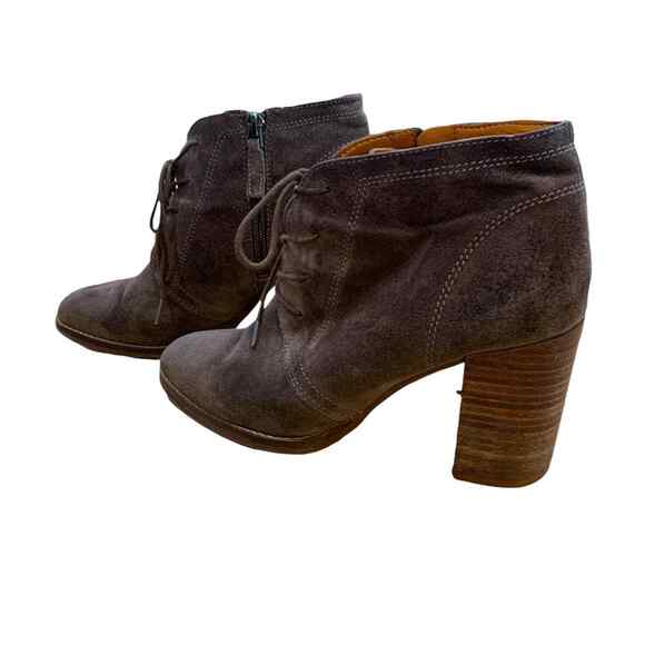 Franco Sarto shoes ankle booties and medium taupe lace up side zipper size 7.5 - Picture 7 of 8